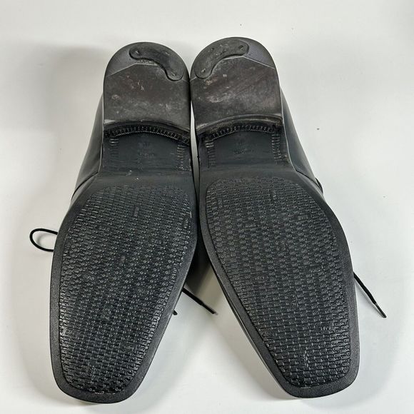 Hugo Boss Shoes Men’s Size 10 Vero Cuoio Oxford Black Leather Dress - Picture 9 of 16